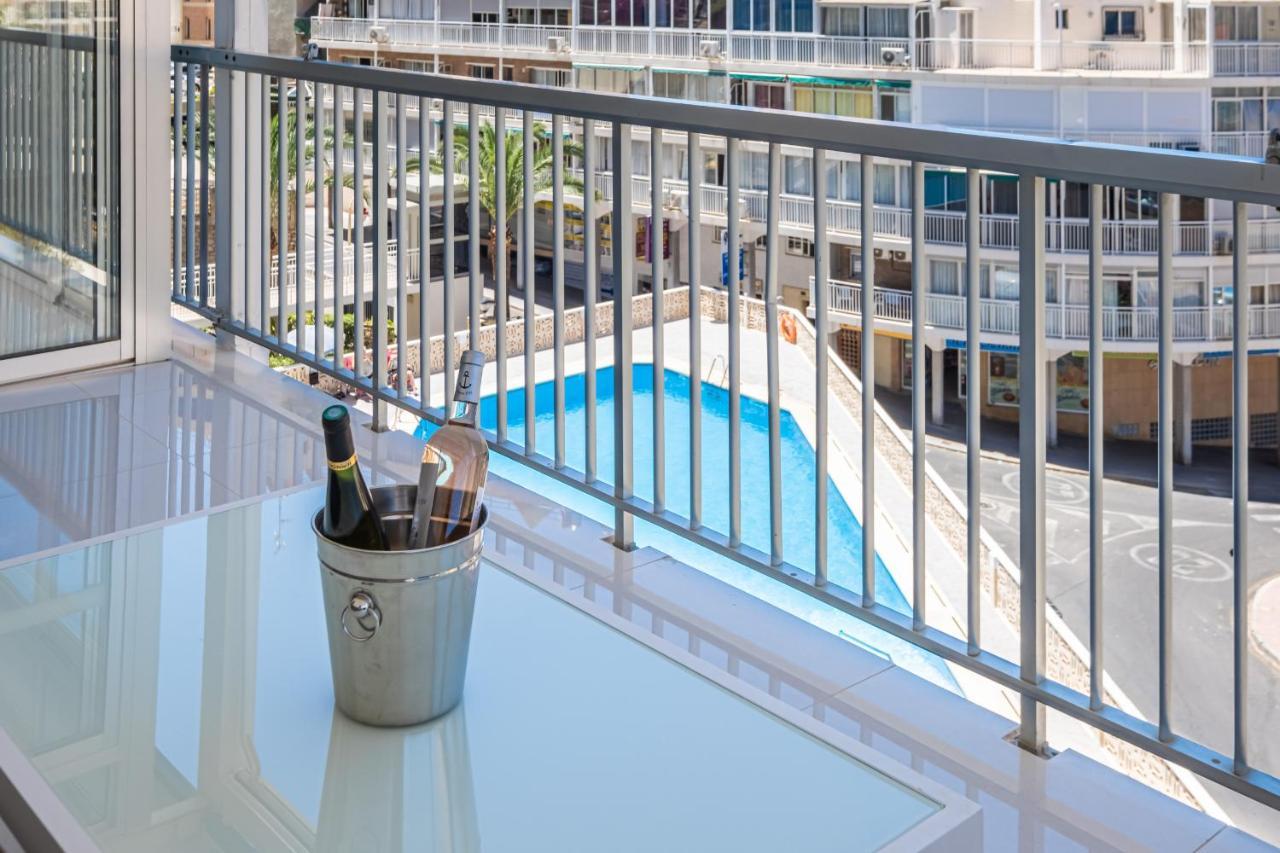 La Perla Benidorm Apartment Seaview & Pool Levante Beach Exteriör bild