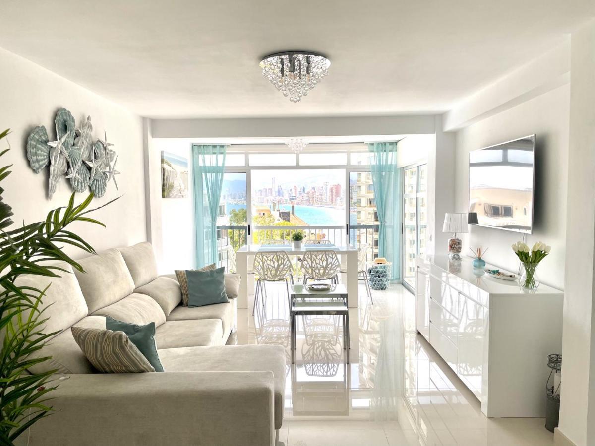 La Perla Benidorm Apartment Seaview & Pool Levante Beach Exteriör bild