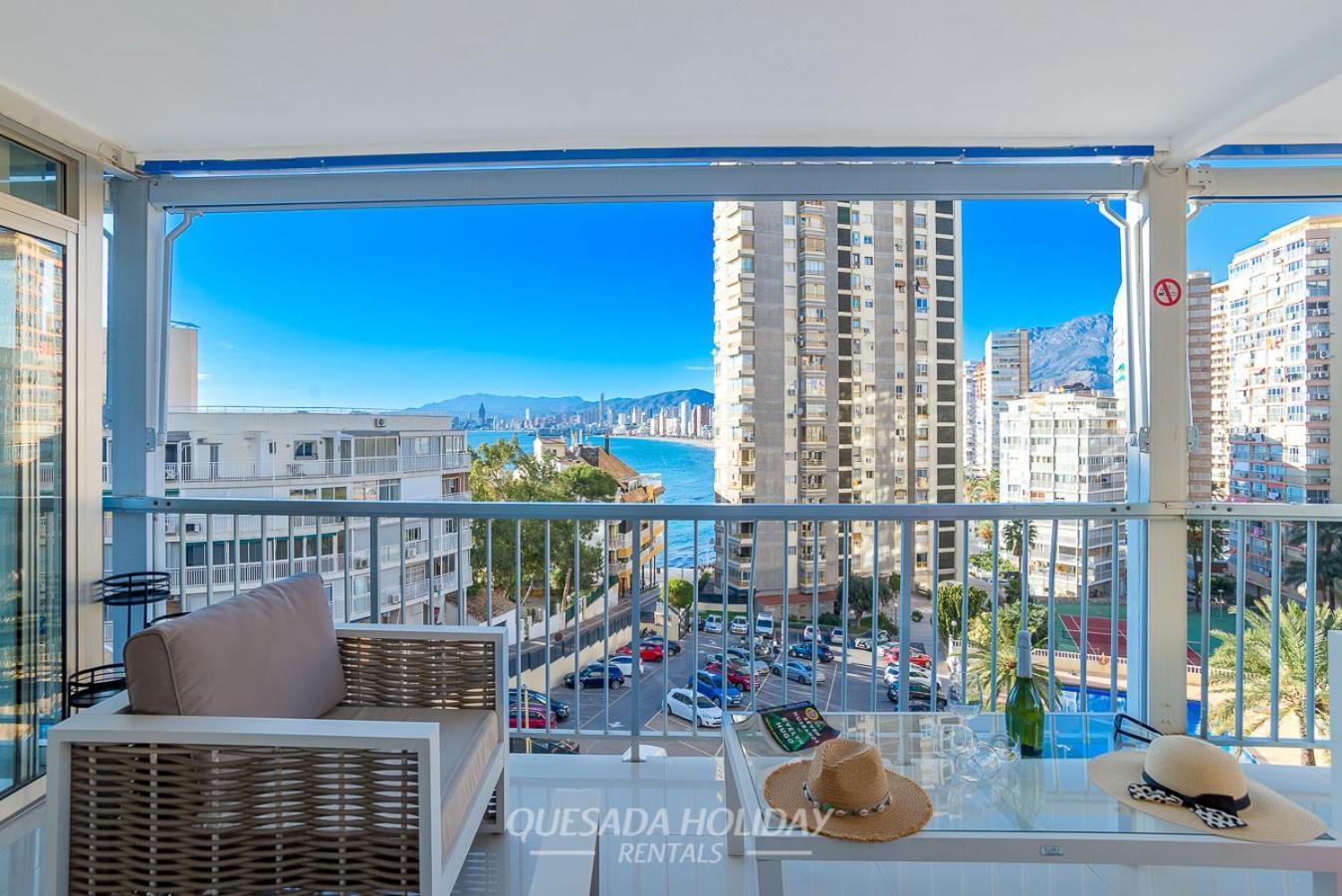 La Perla Benidorm Apartment Seaview & Pool Levante Beach Exteriör bild