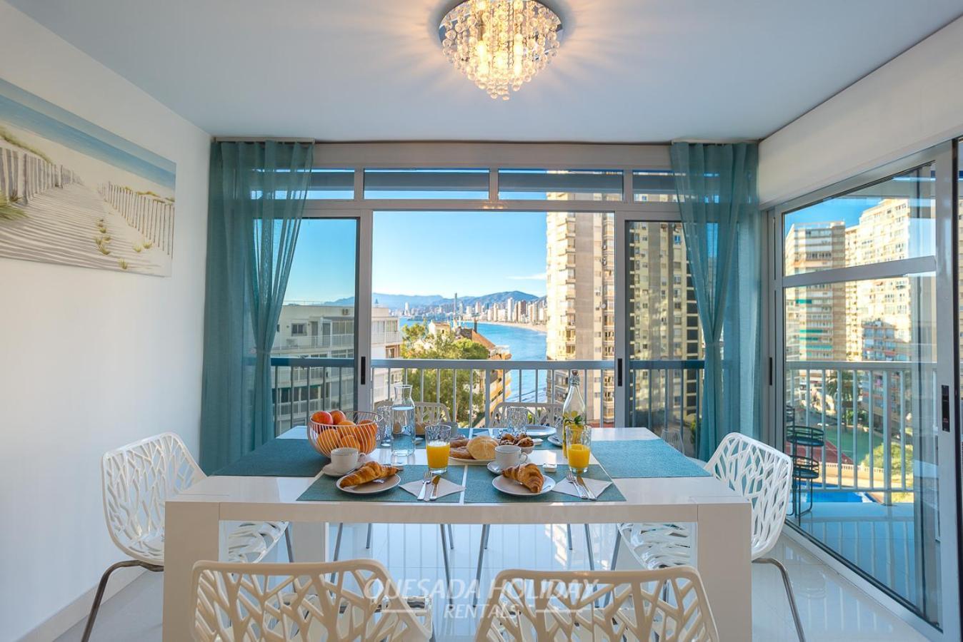 La Perla Benidorm Apartment Seaview & Pool Levante Beach Exteriör bild
