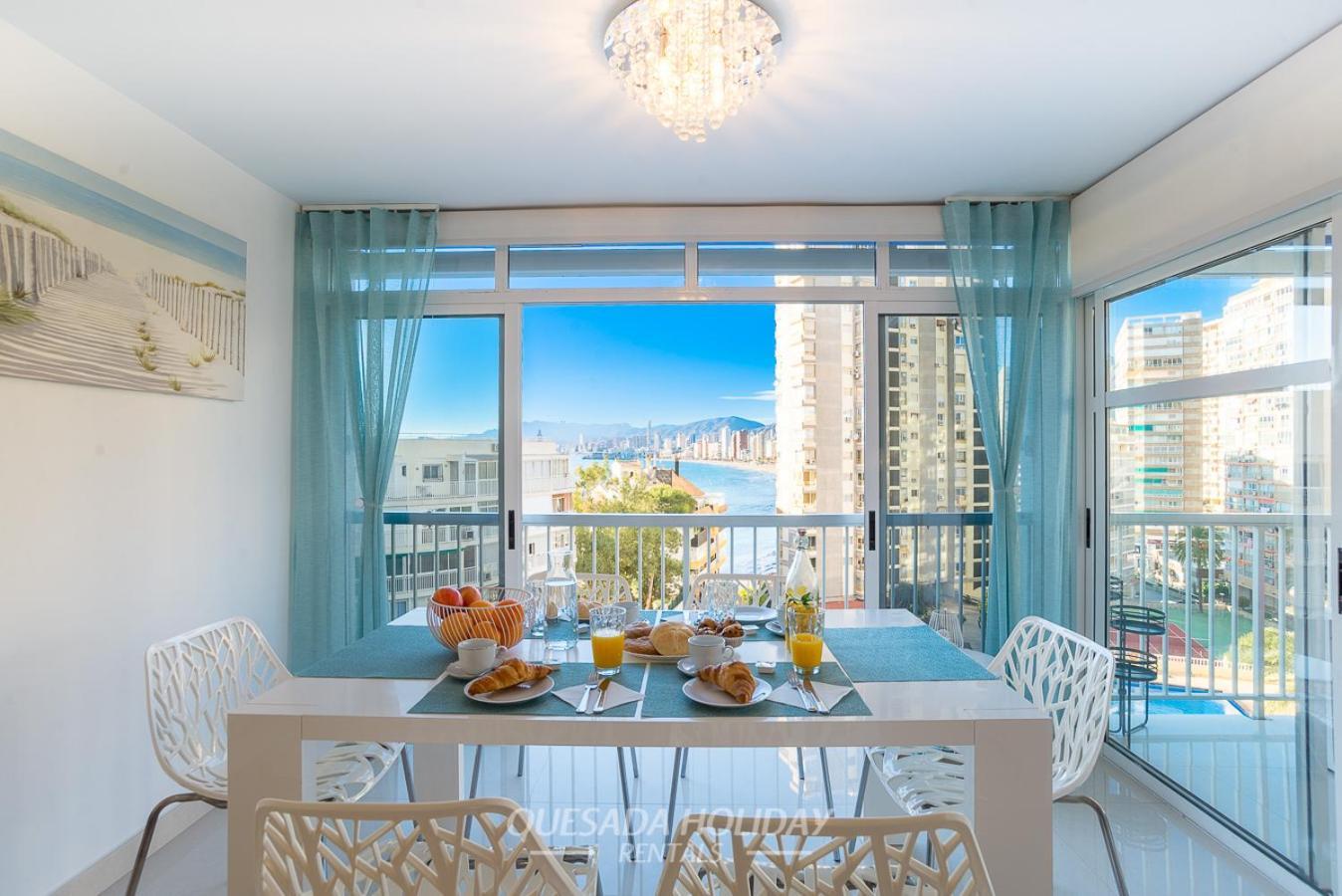 La Perla Benidorm Apartment Seaview & Pool Levante Beach Exteriör bild