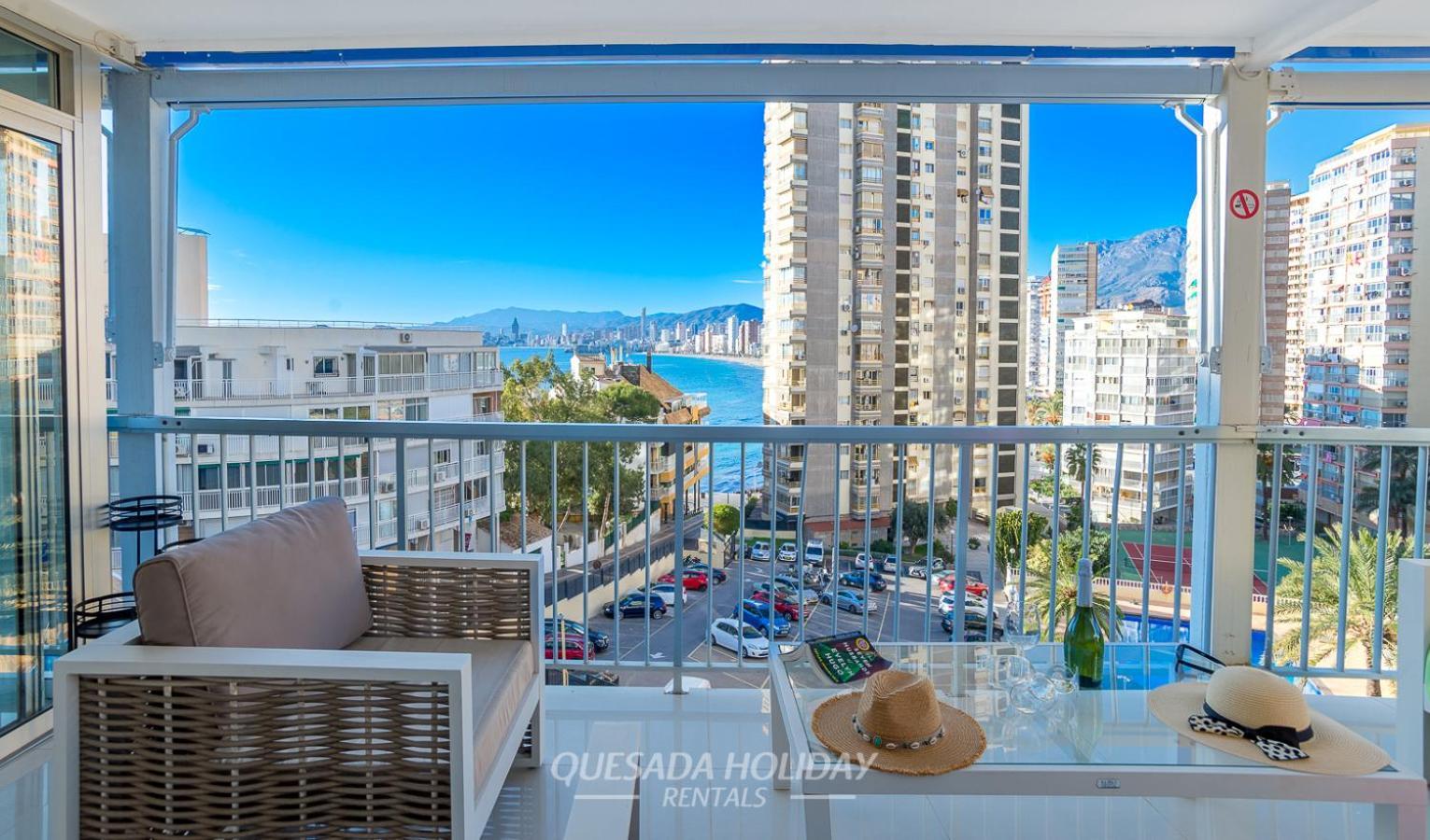 La Perla Benidorm Apartment Seaview & Pool Levante Beach Exteriör bild
